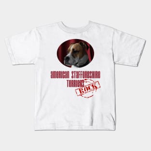 American Staffordshire Terriers Rock! Kids T-Shirt